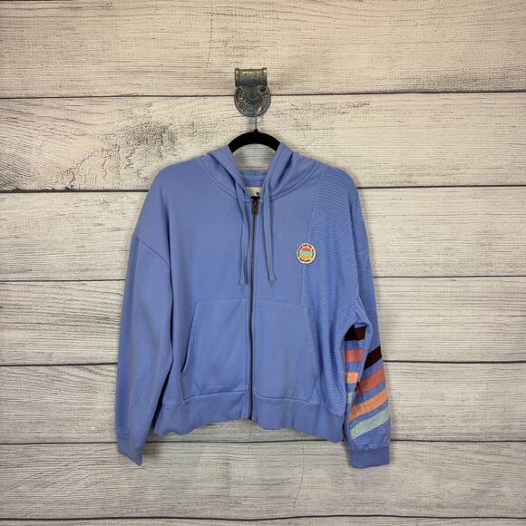 Rip Curl Tops - Rip Curl Women's Periwinkle Zip Up Hooded Soft Jacket Size Small
